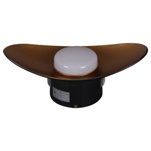 Уличный настенный светильник Reluce 86868-9.2-001JH LED7W BK+GD Уличный настенный светильник Reluce 86868-9.2-001JH LED7W BK+GD