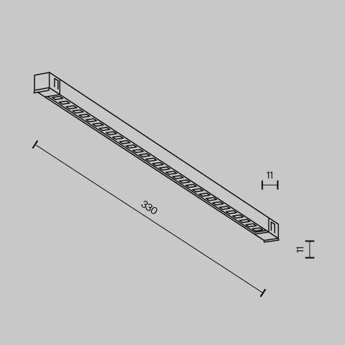 Трековый магнитный светильник Maytoni Technical Points Exility X TR241-2-6W3K-B