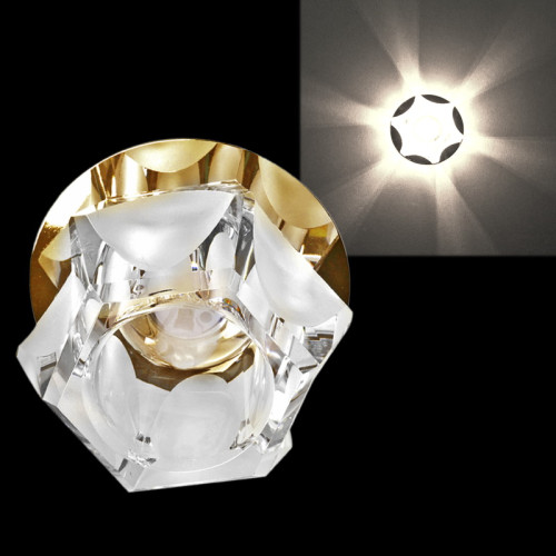 Встраиваемый светильник Reluce Sneha 7018/H G9 GD+WT Встраиваемый светильник Reluce Sneha 7018/H G9 GD+WT