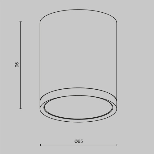 Потолочный светильник Maytoni Technical Hoop C086CM-GX53-MRD-W