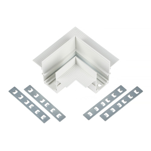 Коннектор угловой для магнитного шинопровода Myfar Accessories for MagLine 23 MT0200-CL-W
