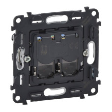 Информационная розетка RJ45 двойная Legrand Valena Мех In Matic Life 5 кат UTP 753041