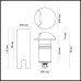Грунтовый светильник Odeon Light Nature Wald 6662/1GL3