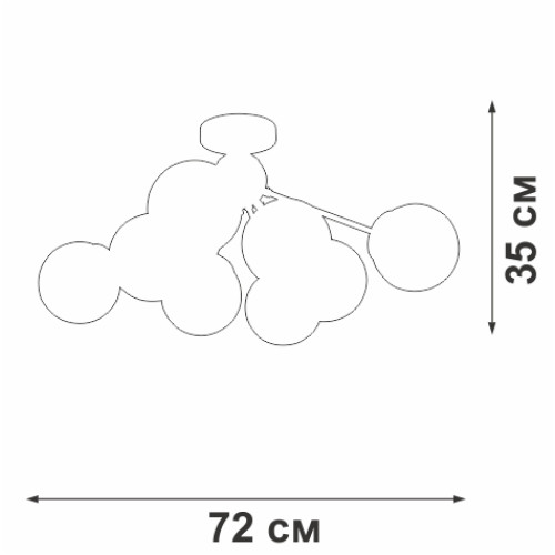Потолочная люстра Vitaluce V3772-8/8PL