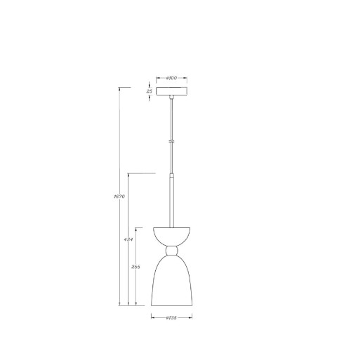 Подвесной светильник Maytoni Cloches MOD113PL-01W