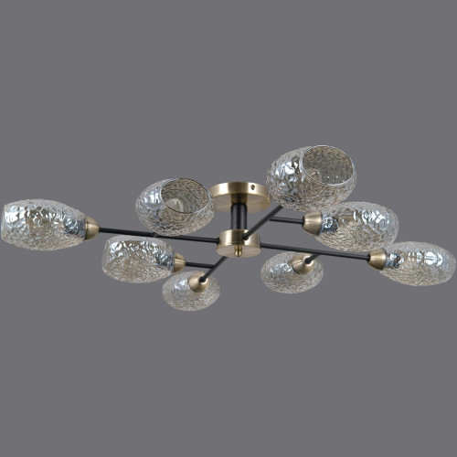 Люстра на штанге Illumico IL0285-8CSQ-79 BK AB