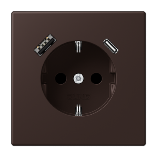 Розетка 2K+З USB Typ AC Jung LC1520-15CA252