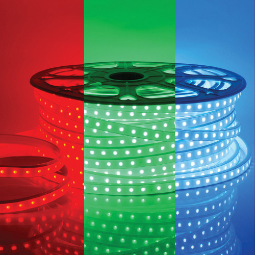 Светодиодная лента Apeyron Стандарт 220В 5050 12Вт/м RGB 50м IP65 17-48