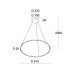 Подвесная люстра Italline IT013-6022 black 3000K