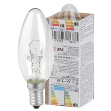 Лампа накаливания Эра E14 60W ДС 60-230-Е14 (гофра) Б0039126