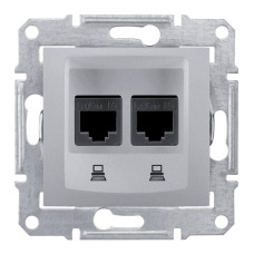 Розетка компьютерная 2хRJ45 Schneider Electric Sedna STP SDN5000160