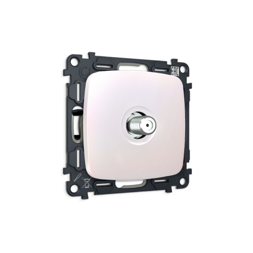 Комплект механизма TV розетки Ambrella Volt SAT 5-2400MHz 3.5dB OMEGA MO213050 Жемчуг QUANT (OP2130, VM215)