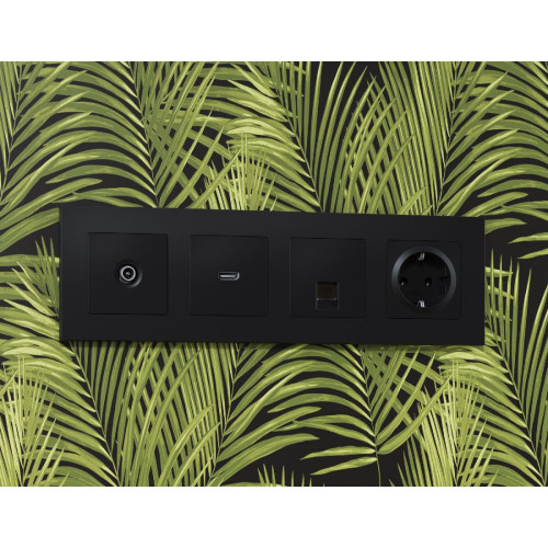 Лицевая панель для TV розетки Ambrella Volt Alfa AP8130
