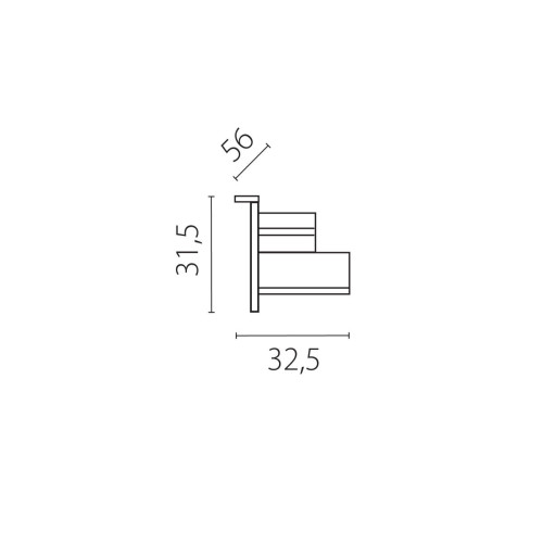 Заглушка боковая встраиваемая к треку 5030xx-R Lightstar Quattro 503166-R