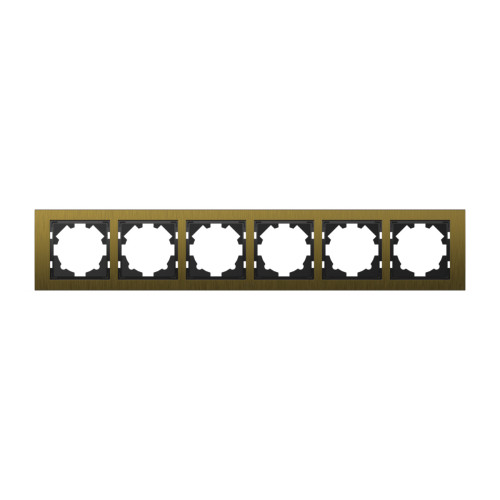 Рамка шестиместная ELBI Zena Platin 500-075800-252
