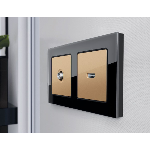 Лицевая панель для TV розетки Ambrella Volt Alfa AP6130