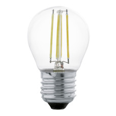 Лампа светодиодная филаментная Eglo E27 4W 2700К прозрачная 11498