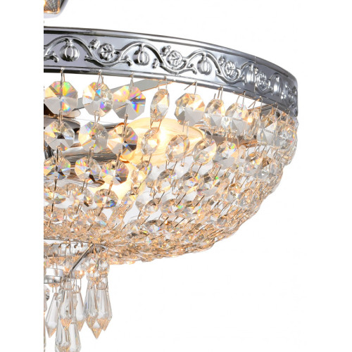 Люстра на штанге Natali Kovaltseva ROCOCO 81407/4C CHROME