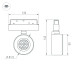 Трековый магнитный светильник Arlight MAG-ORIENT-POINT-R80-12W Day4000-MIX 048406
