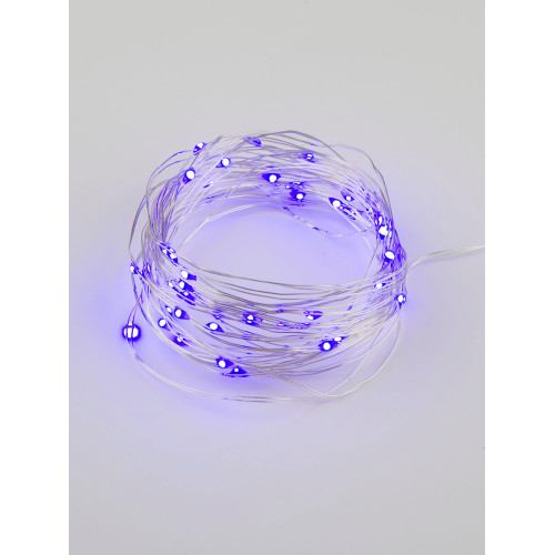 Светодиодная гирлянда Uniel Роса (UL-00007185) фиолетовый ULD-S0500-050/SCB/2AA Purple IP20 Dew