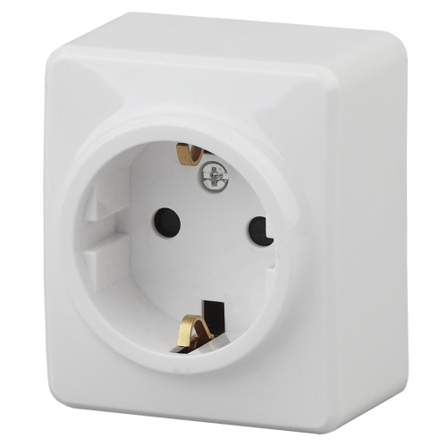 Розетка 2P+E Schuko со шторками Эра 11-2204-01 Б0020688