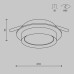 Встраиваемый светильник Maytoni Technical Hoop DL086-GX53-RD-B