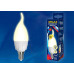 Лампа светодиодная диммируемая (UL-00004298) Uniel E14 7W 4000K матовая LED-CW37 7W/4000K/E14/FR/DIM PLP01WH
