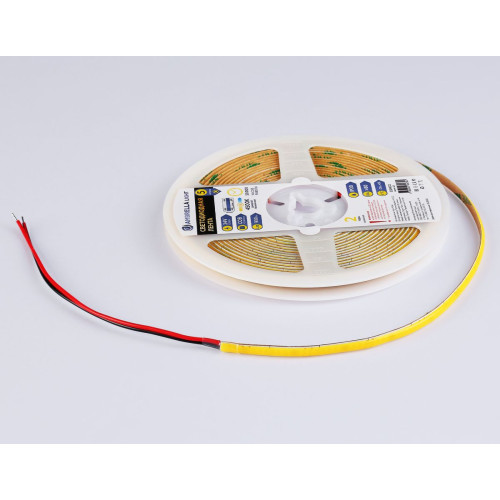 Светодиодная лента Ambrella Light Illumination COB 400Led/10W m/ 24V IP20 4500K/ 5m*5mm*2.1mm (2 конт.) GS4612