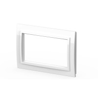Рамка для двухместной розетки с заземлением ELBI Zena 608-015600-907