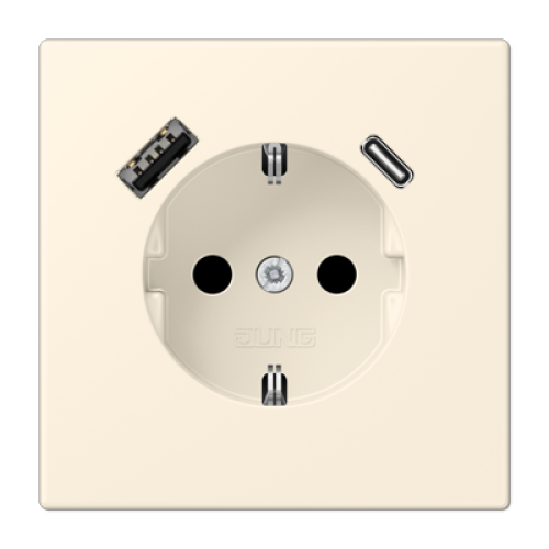Розетка 2K+З USB Typ AC Jung LC1520-15CA245