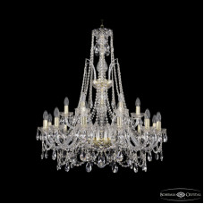 Подвесная люстра Bohemia Ivele Crystal 1411/12+6/300/XL-96 G