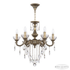 Подвесная люстра Bohemia Ivele Crystal AL78101/6/175 B AGB P Clear/M-1G