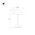 Настольная лампа аккумуляторная Arlight SP-BAGLIORE-3.2W Warm2700 (Черный, 280 deg, 5V) (IP54 Металл) 060832