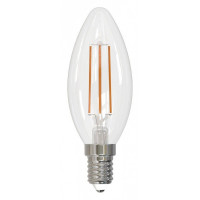Лампа светодиодная филаментная Volpe E14 6W 4000K прозрачная LED-C35-6W/4000K/E14/CL/SLF UL-00008329