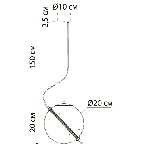 Подвесной светильник Arte Lamp Нolly A3220SP-1PB