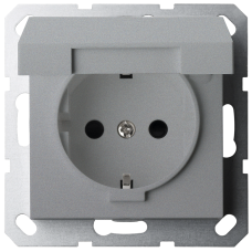 Двойная розетка SHUKO Jasmart с крышкой с защитными шторками (2P+T) 16A 250V G5505S