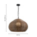 Подвесной светильник Favourite Wicker 4884-1P