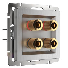 Акустическая розетка Werkel cеребряный рифленый W1185009 4690389159916