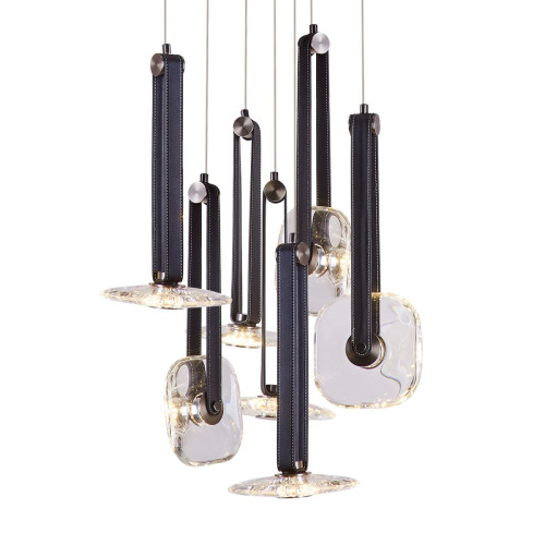 Подвесной светильник Delight Collection OD2553-7 black/clear Подвесной светильник Delight Collection OD2553-7 black/clear