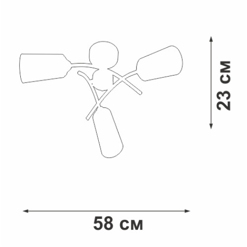 Потолочная люстра Vitaluce V2850-1/3PL