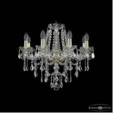 Подвесная люстра Bohemia Ivele Crystal 1415/8/200 G Leafs