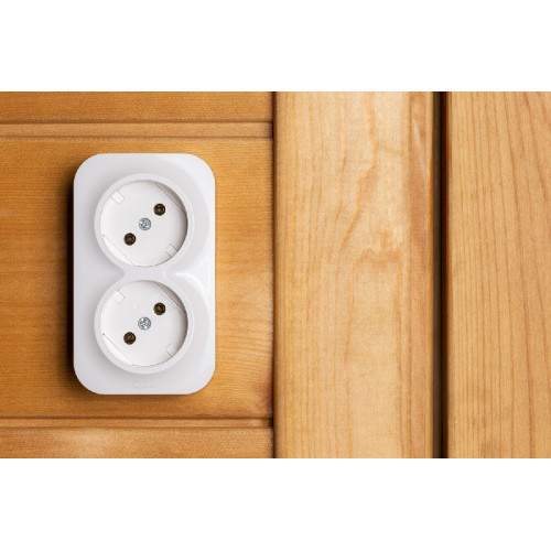 Розеточный блок двойной б/з Legrand Quteo 782231