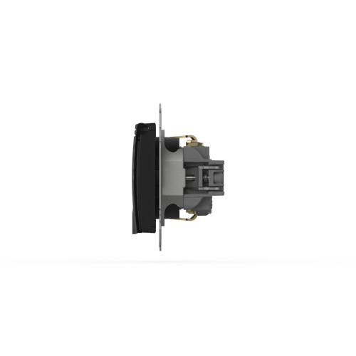 Розетка с крышкой и заземлением ELBI Zena Vega 609-014800-218
