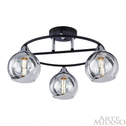 Потолочная люстра Arte Milano Amalfi 322403/3 BK+CR
