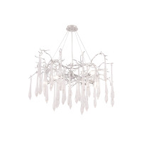 Подвесная люстра Crystal Lux REINA SP8 D1000 SILVER PATINA