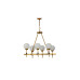 Подвесная люстра Lumina Deco Aldono LDP 7004-6 MD+BK