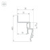 Профиль Arlight STRETCH-SHADOW-2000 WHITE (A2-CONTOUR-PRO) 042559