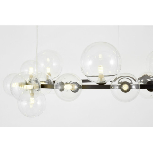 Подвесная люстра Lumina Deco LDP 7033-24 BK+CL