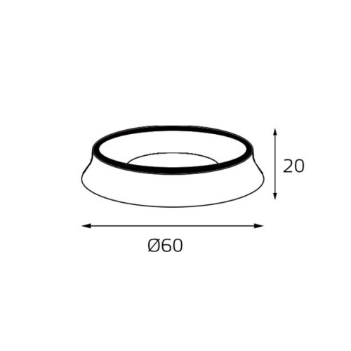 Кольцо декоративное Italline M03-046 ring black