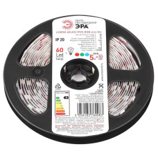 Светодиодная лента ЭРА 14,4W/m 60LED/m 5050SMD RGB 5M LS5050-14,4-60-12-RGB-IP20-1 year-5m Б0035606